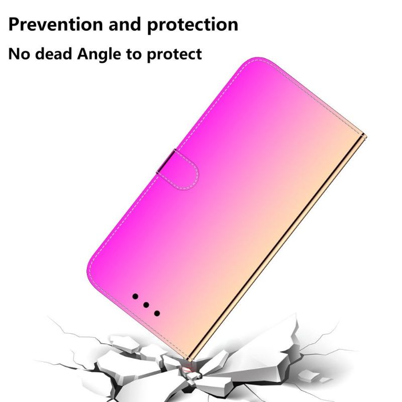 Fodral För Huawei P40 Pro Spegeleffekt I Konstläder - Rosa