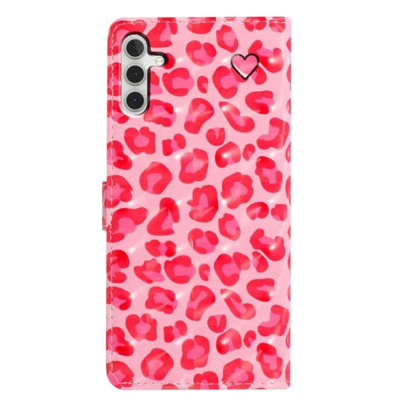 Fodral För Samsung Galaxy A16 5g Rosa Leopard