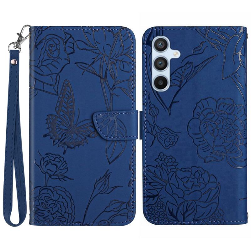 Fodral Samsung Galaxy A16 5g Imprint Fjäril Med Rem