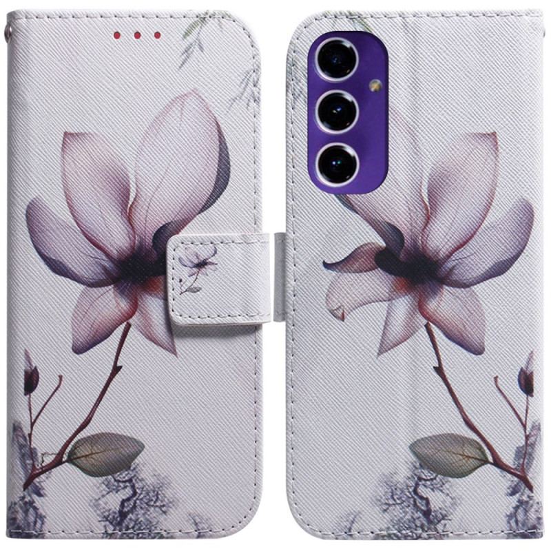 Skyddsfodral Samsung Galaxy A16 5g Rosa Blomma