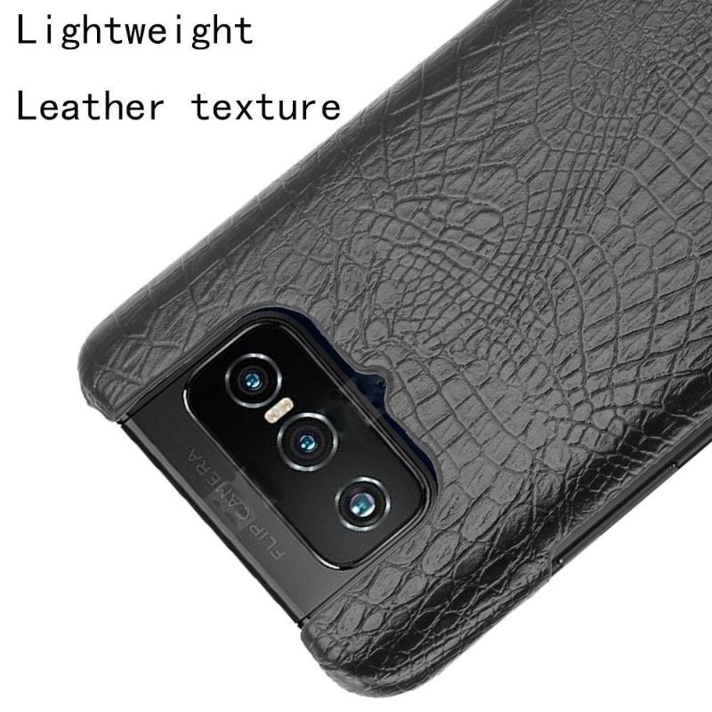 Skal För Asus Zenfone 7 / Zenfone 7 Pro Bedrijf Croc Skin Effect