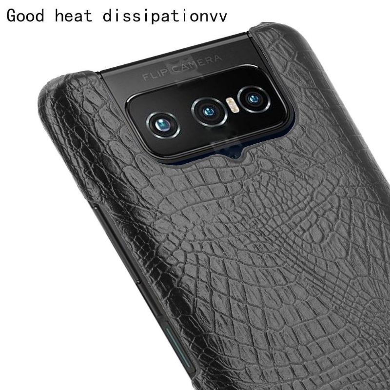 Skal För Asus Zenfone 7 / Zenfone 7 Pro Bedrijf Croc Skin Effect