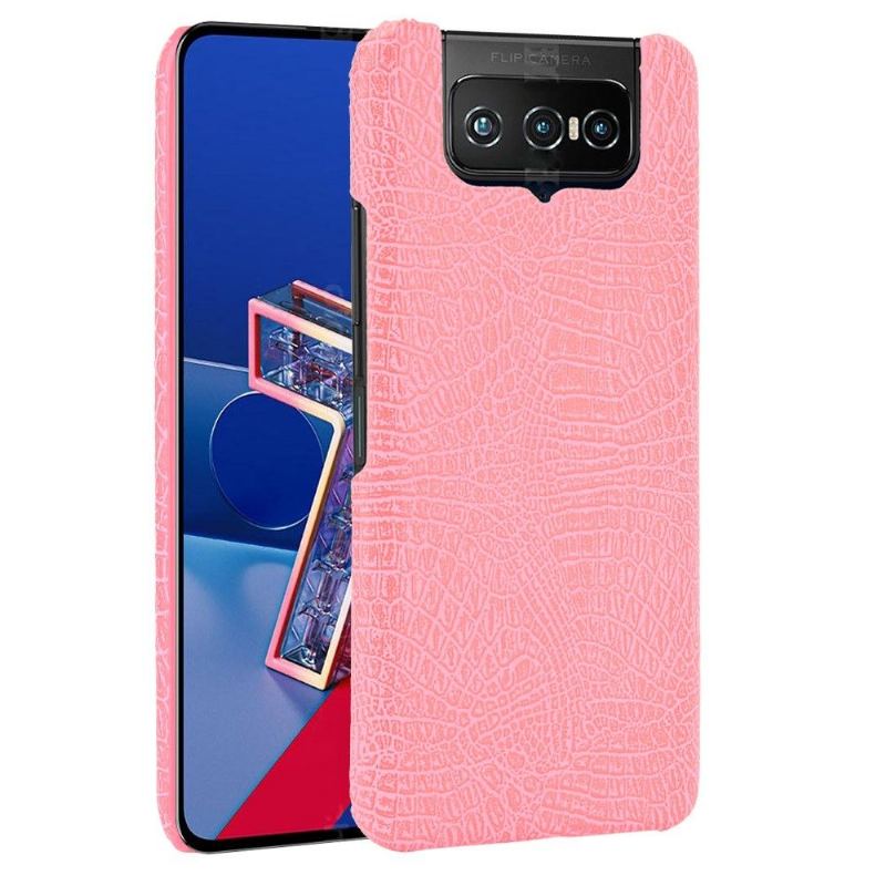 Skal För Asus Zenfone 7 / Zenfone 7 Pro Bedrijf Croc Skin Effect