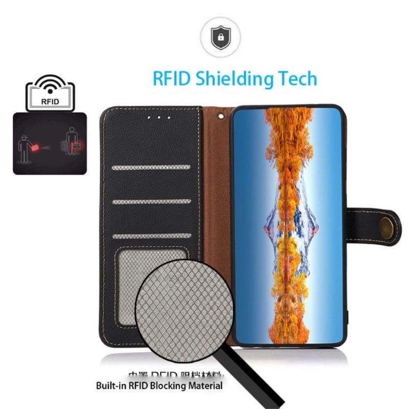 Fodral För Xiaomi 12 Hemming Khazneh Classic Läder