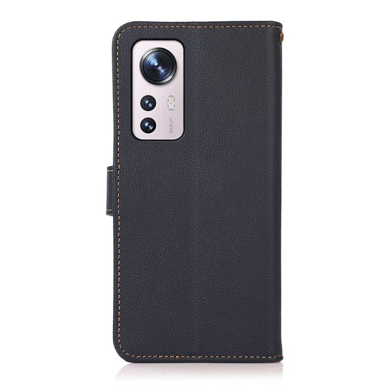 Fodral För Xiaomi 12 Hemming Khazneh Classic Läder