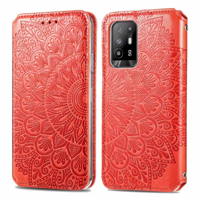 Fodral För Oppo A94 5G Bedrijf Chic Mandala Konstläder