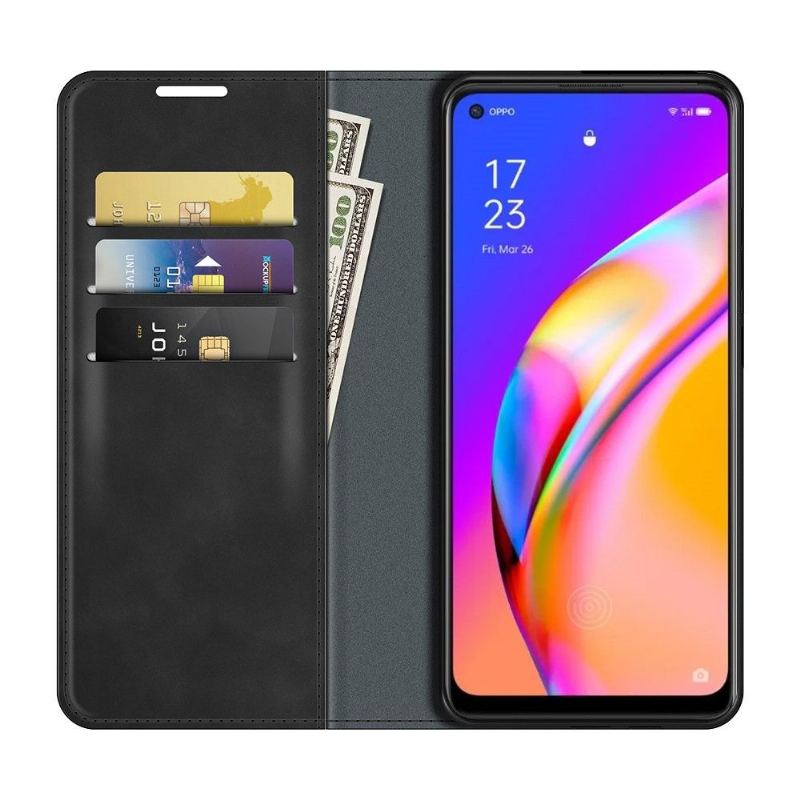 Fodral För Oppo A94 5G Stativ I Konstläder