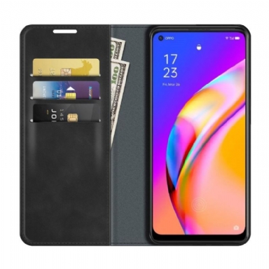 Fodral För Oppo A94 5G Stativ I Konstläder