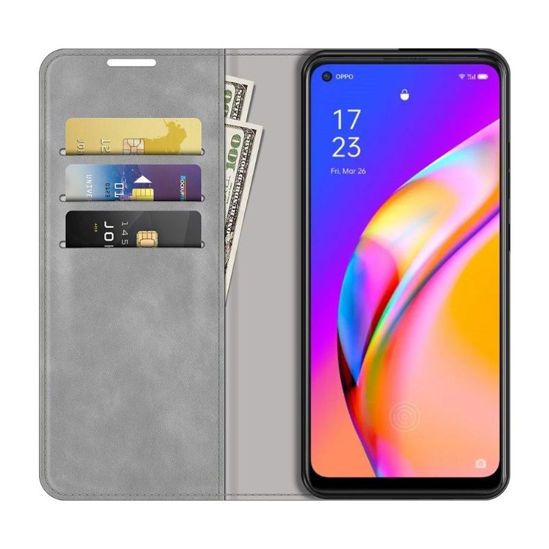 Fodral För Oppo A94 5G Stativ I Konstläder