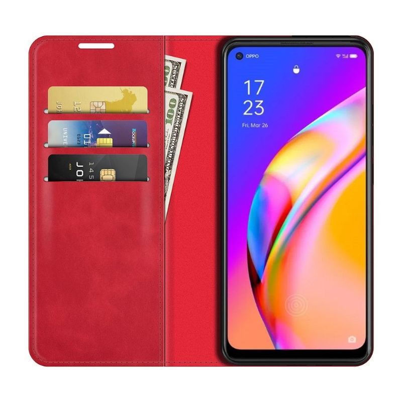 Fodral För Oppo A94 5G Stativ I Konstläder