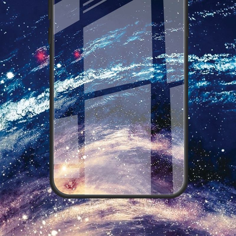 Skal För Samsung Galaxy S24 Fe Gradient Av Härdat Glas Rosa Lila