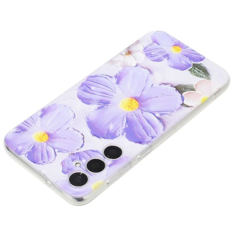 Skal Samsung Galaxy S24 Fe Lila Blommor