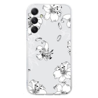 Skal Samsung Galaxy S24 Fe Telefonfodral Vita Blommor