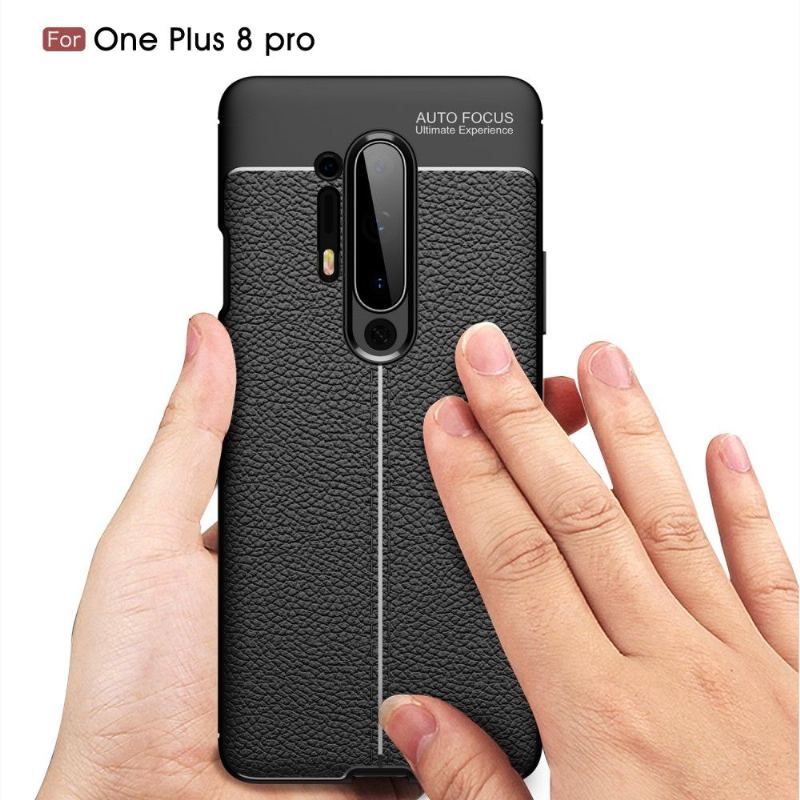 Skal För OnePlus 8 Pro Finishing Gel I Konstläder