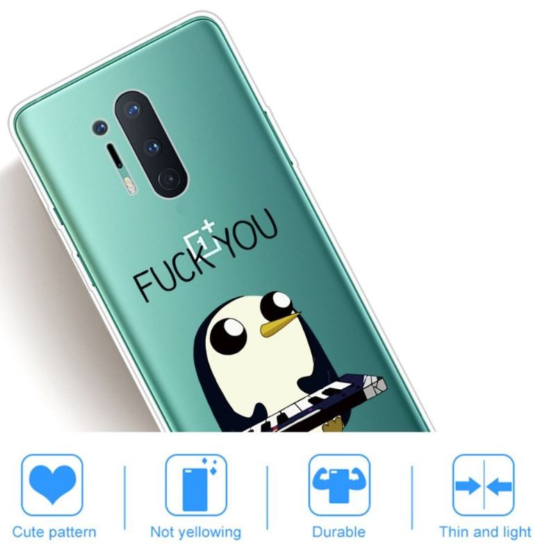 Skal För OnePlus 8 Pro Penguin Piano"fuck You"