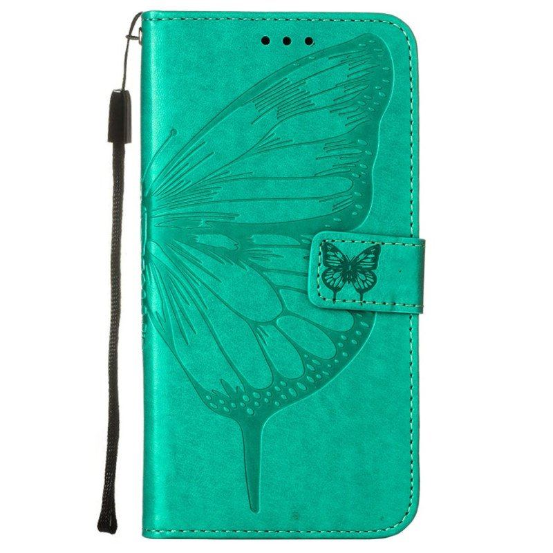 Fodral Samsung Galaxy S23 Plus 5G Med Kedjar Barock Strappy Butterfly