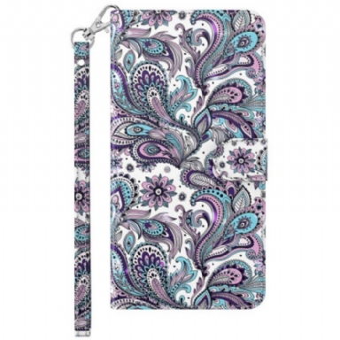 Fodral Samsung Galaxy S23 Plus 5G Med Kedjar Strappy Paisley Mönster