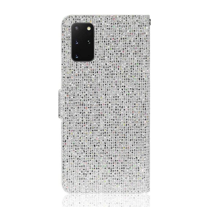 Fodral För Samsung Galaxy S20 Plus Glitterkorthållare