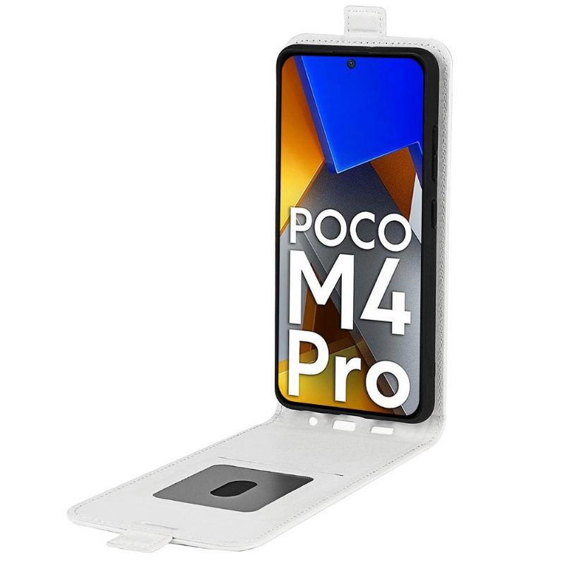 Fodral För Poco M4 Pro 4G Bedrijf Folio-fodral Vertikalt Konstläder