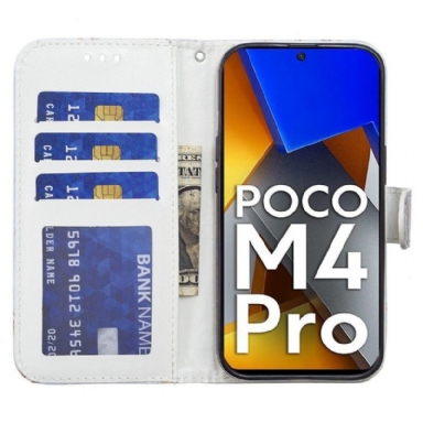 Fodral För Poco M4 Pro 4G Marmorgeometri