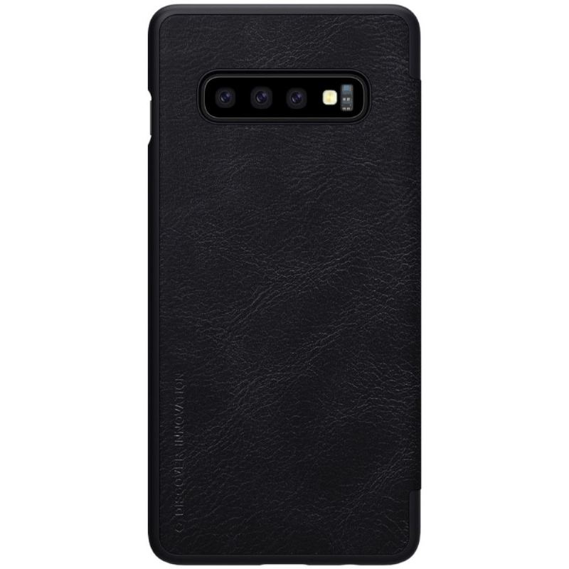 Fodral För Samsung Galaxy S10 Plus Hemming Nillkin Qin Läderfodral