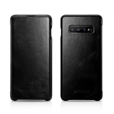 Fodral För Samsung Galaxy S10 Plus Vintage Äkta Läder