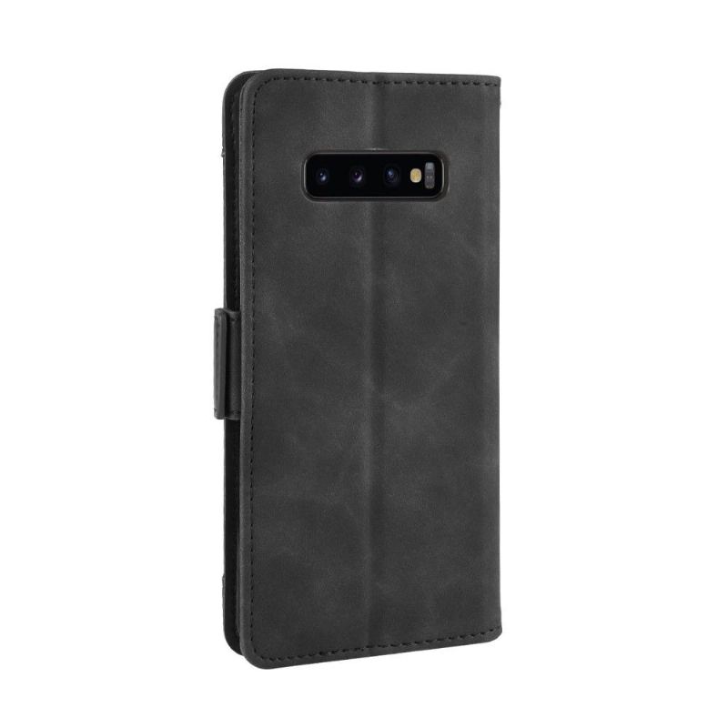 Folio-fodral För Samsung Galaxy S10 Plus Fallskydd Lädereffekt + Korthållare