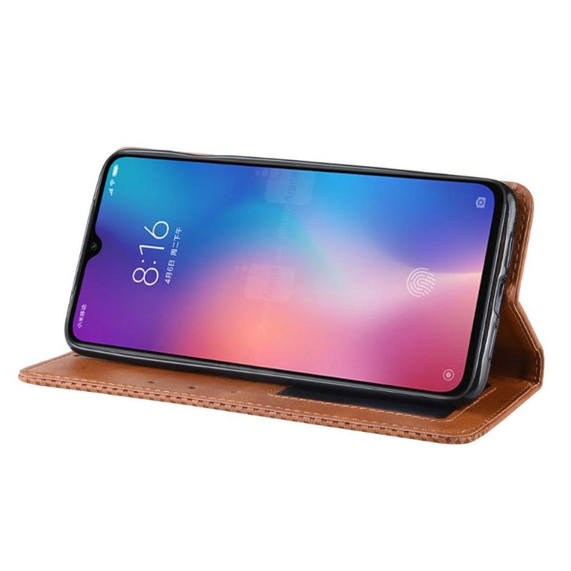 Fodral Case För Xiaomi Mi 9 Fallskydd Läderstil Le Cirénius