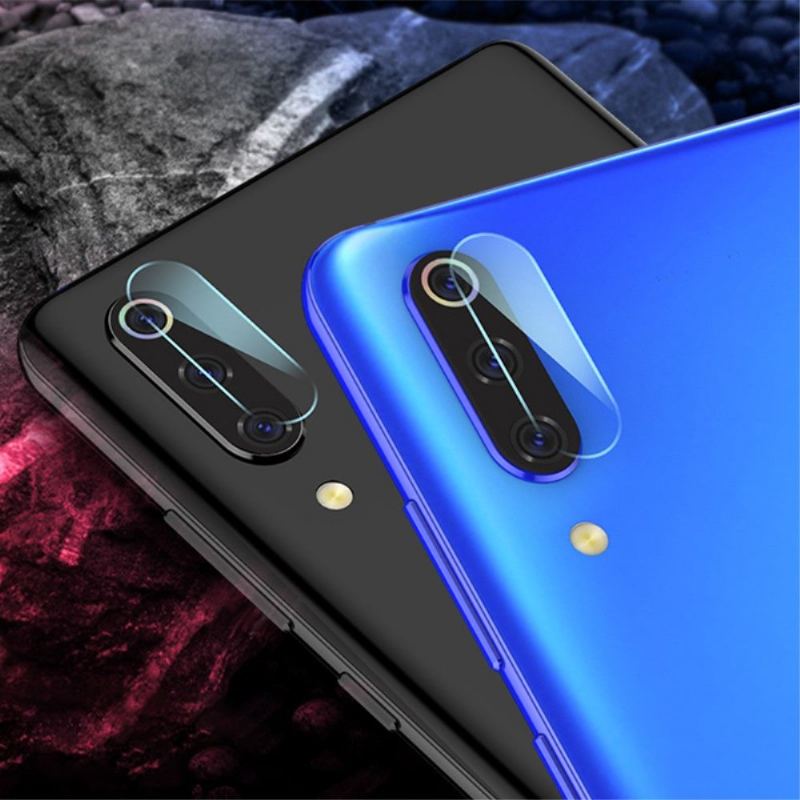 Läderfodral För Xiaomi Mi 9 - Härdat Glas För Bakre Kameralins