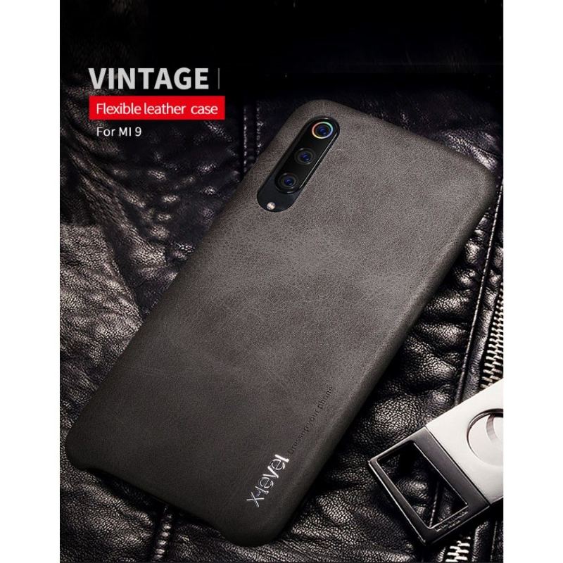 Skal För Xiaomi Mi 9 Vintage Series Läder