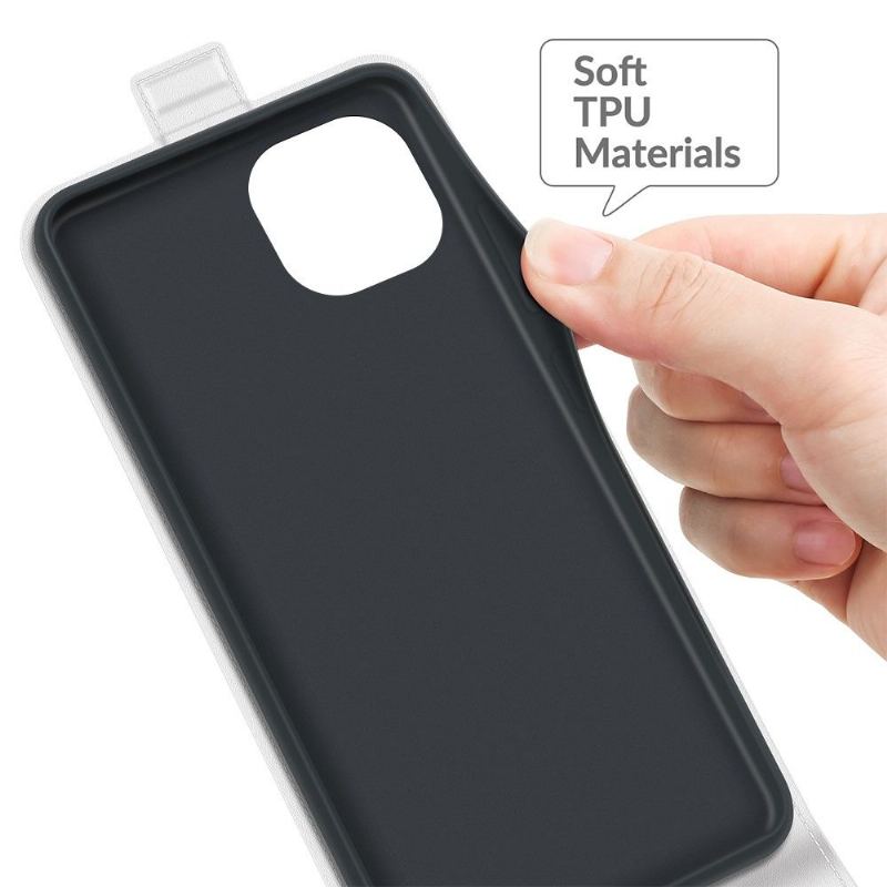 Fodral För iPhone 13 Mini Hemming Folio-fodral Vertikalt Konstläder