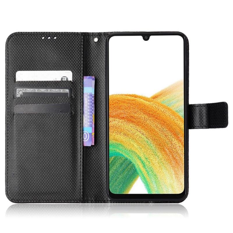 Fodral Case För Samsung Galaxy A33 5G Fallskydd Texturerad Lädereffekt