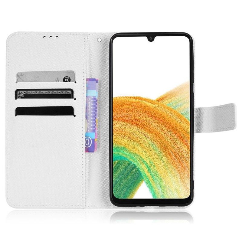 Fodral Case För Samsung Galaxy A33 5G Fallskydd Texturerad Lädereffekt