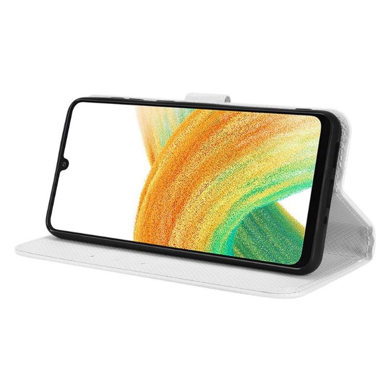 Fodral Case För Samsung Galaxy A33 5G Fallskydd Texturerad Lädereffekt