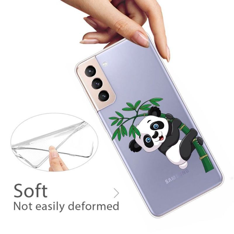 Mobilskal För Samsung Galaxy S22 5G Panda På Bambu