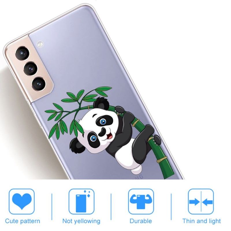 Mobilskal För Samsung Galaxy S22 5G Panda På Bambu