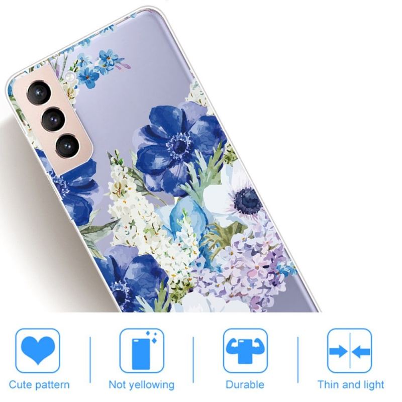 Skal För Samsung Galaxy S22 5G Blommor