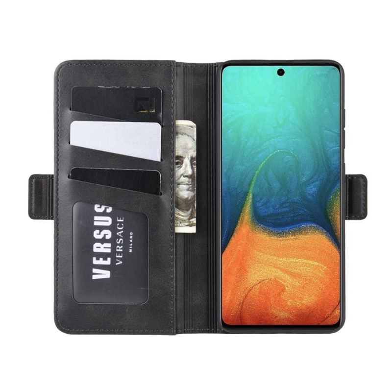 Fodral Case För Samsung Galaxy A71 Fallskydd Plånboksfodral Matt Konstläderfodral