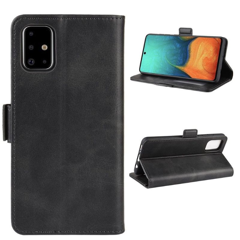 Fodral Case För Samsung Galaxy A71 Fallskydd Plånboksfodral Matt Konstläderfodral