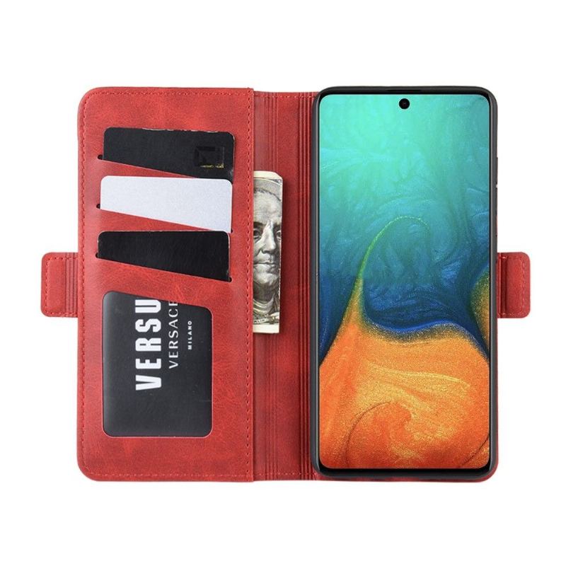 Fodral Case För Samsung Galaxy A71 Fallskydd Plånboksfodral Matt Konstläderfodral