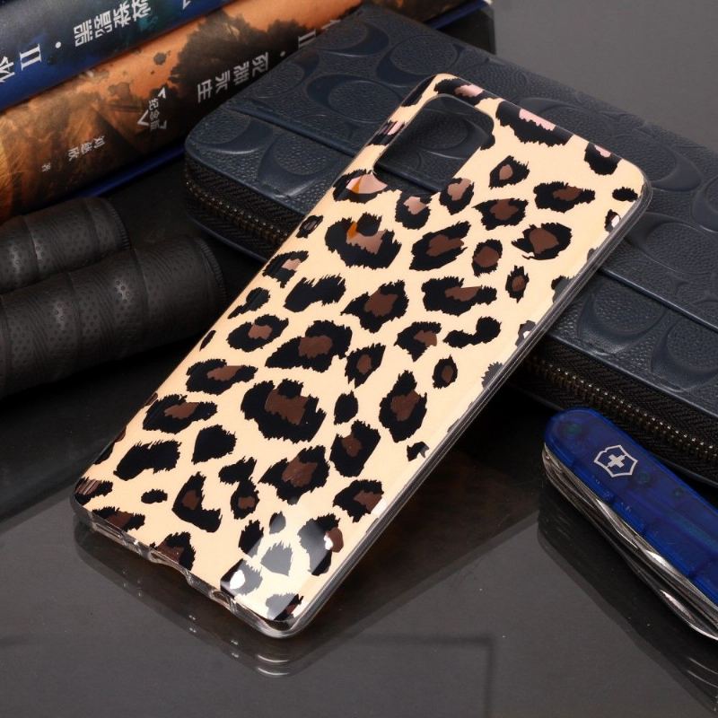 Mobilskal För Samsung Galaxy A71 I Gel Leopard