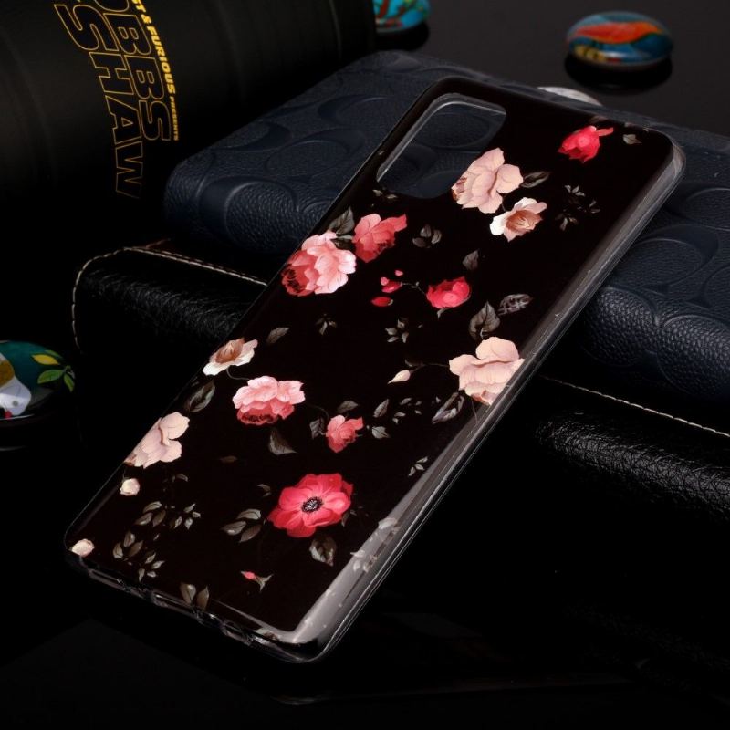 Skal För Samsung Galaxy A71 Lysande Blommor