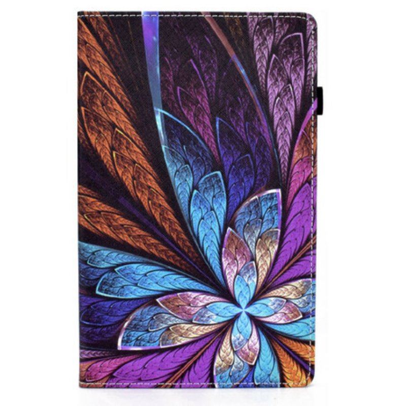 Fodral Samsung Galaxy Tab A7 Lite Abstrakt Blomma