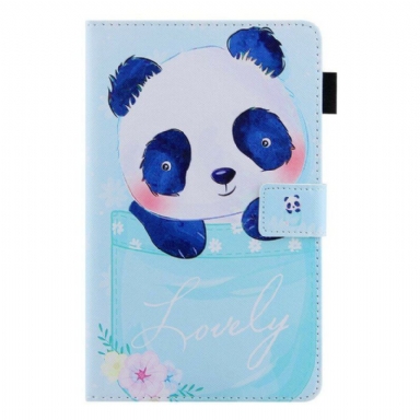 Fodral Samsung Galaxy Tab A7 Lite Söt Panda