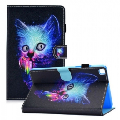 Läderfodral Samsung Galaxy Tab A7 Lite Psyko Katt