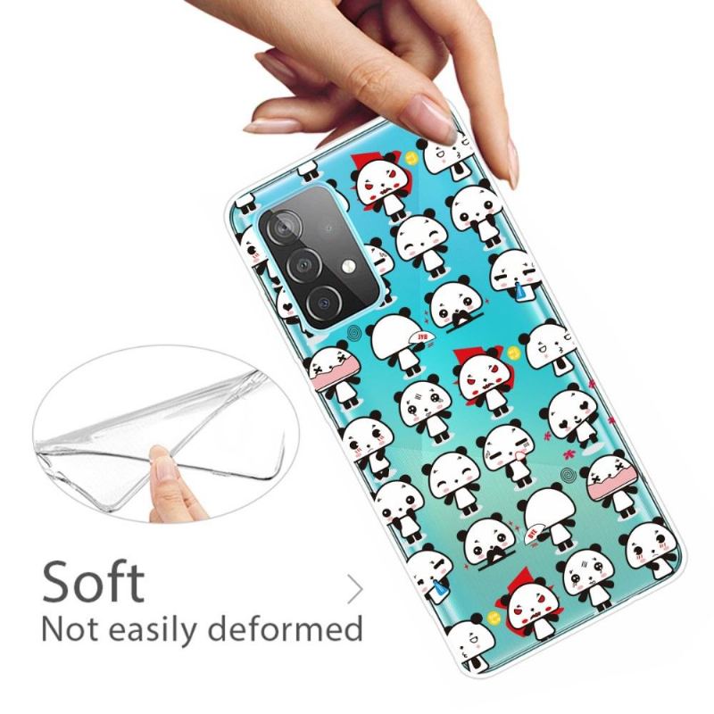 Skal För Samsung Galaxy A53 5G Kawaii Pandas