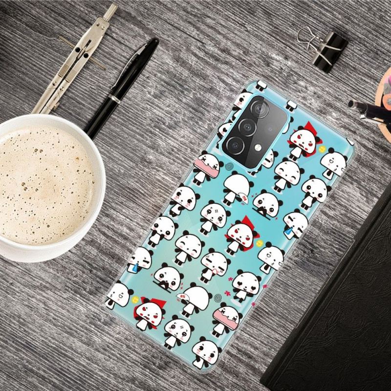 Skal För Samsung Galaxy A53 5G Kawaii Pandas