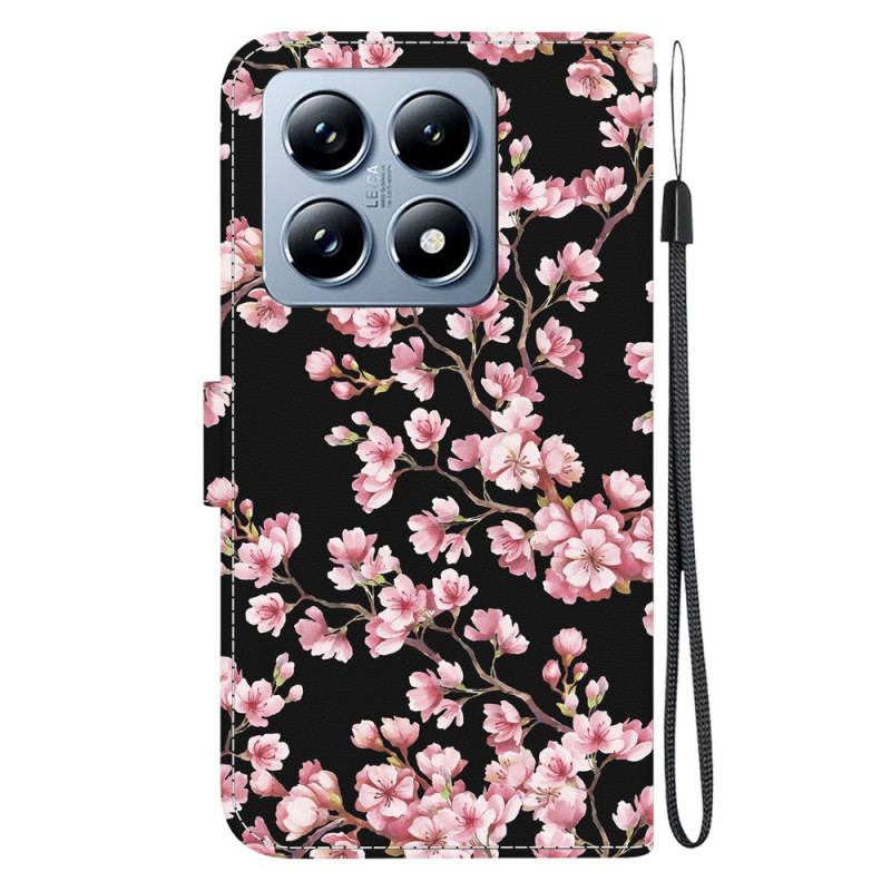 Fodral Xiaomi 14t Pro Plommonblommor