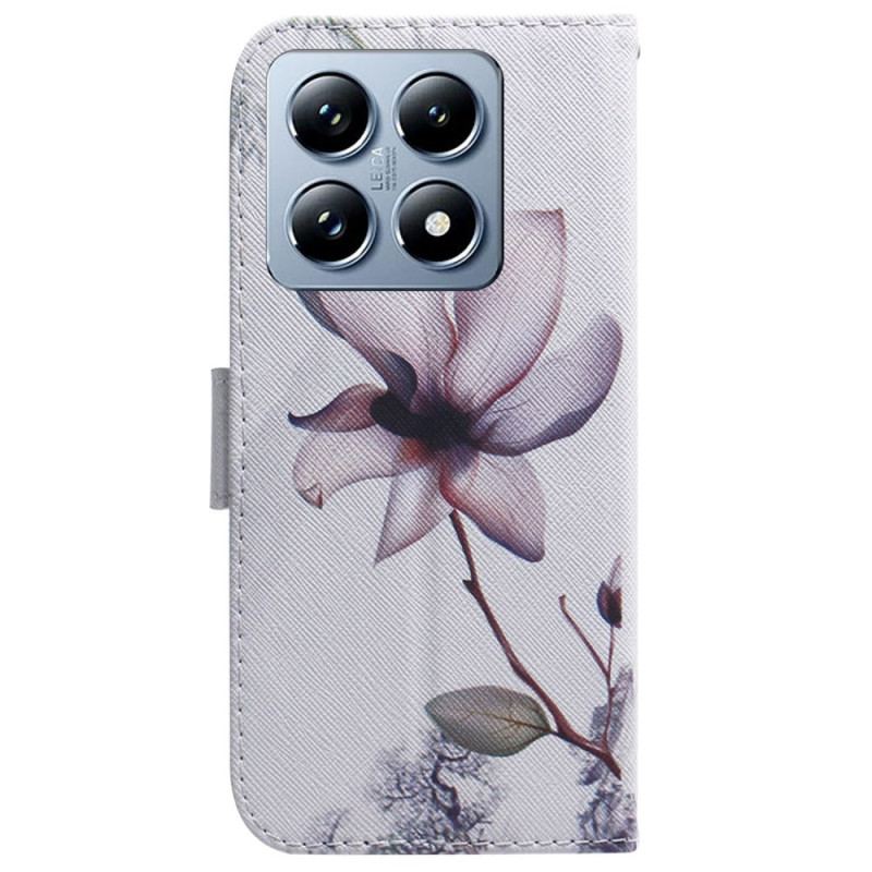 Fodral Xiaomi 14t Pro Rosa Blomma