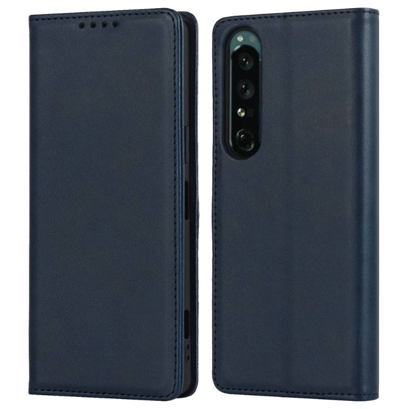 Fodral För Sony Xperia 1 IV Bedrijf Folio-fodral Korthållare I Konstläder